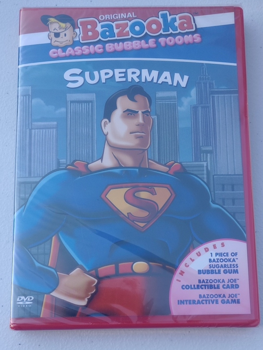 New Sealed Original Bazooka Classic Bubble Toons Superman
